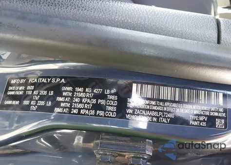 2020 Jeep Renegade Sport Fwd z USA, uszkodzony, nr VIN ZACNJAAB6LPL72480